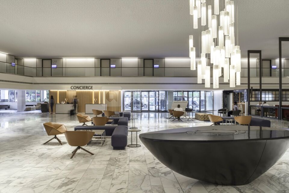 Modern contemporary lighting fixtures designed for commercial interiors