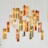 Colorful Hanging Glass Chandelier
