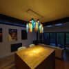 Colorful Kitchen Lighting