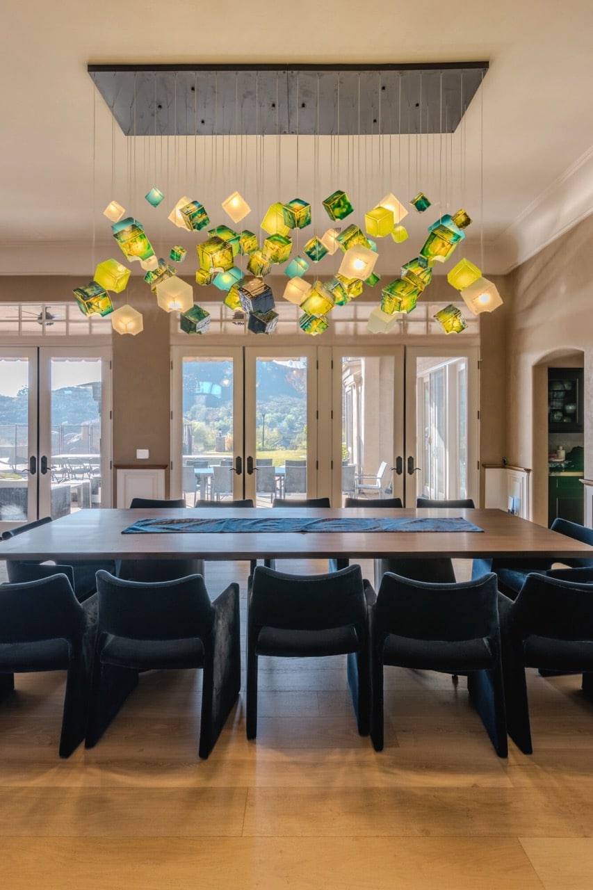 Modern light kit for hanging light ideal for open-plan living areas