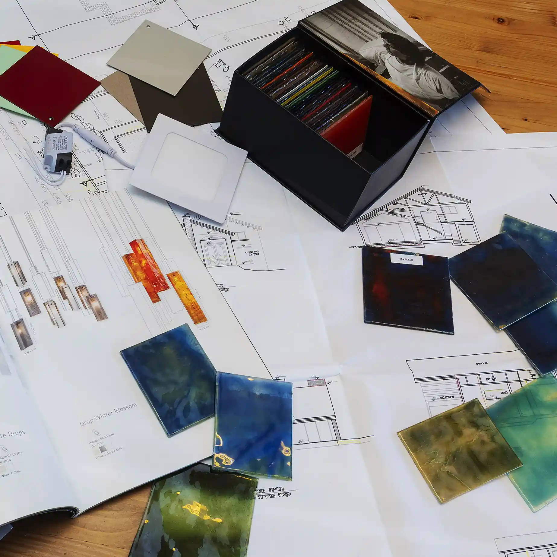 Stained glass samples