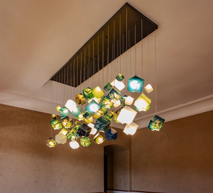 Contemporary small room chandelier crafted for luxury residences