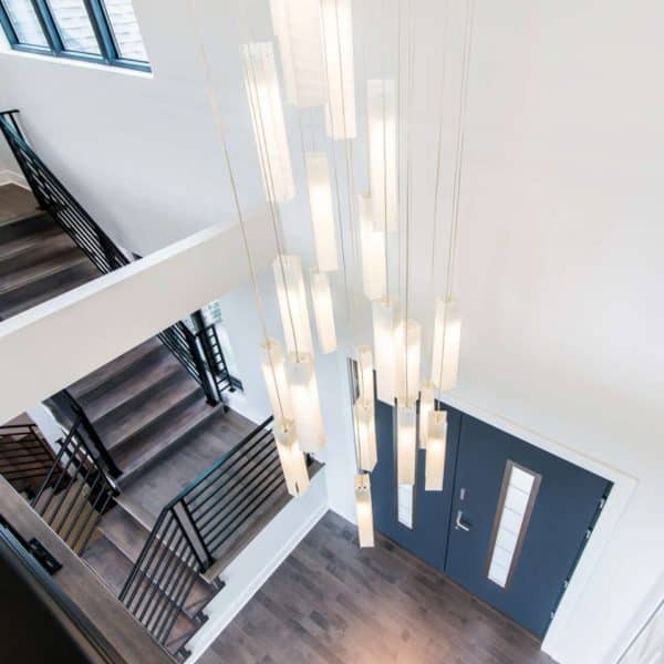 Bespoke SunBeam pendants – sculptural handmade glass design