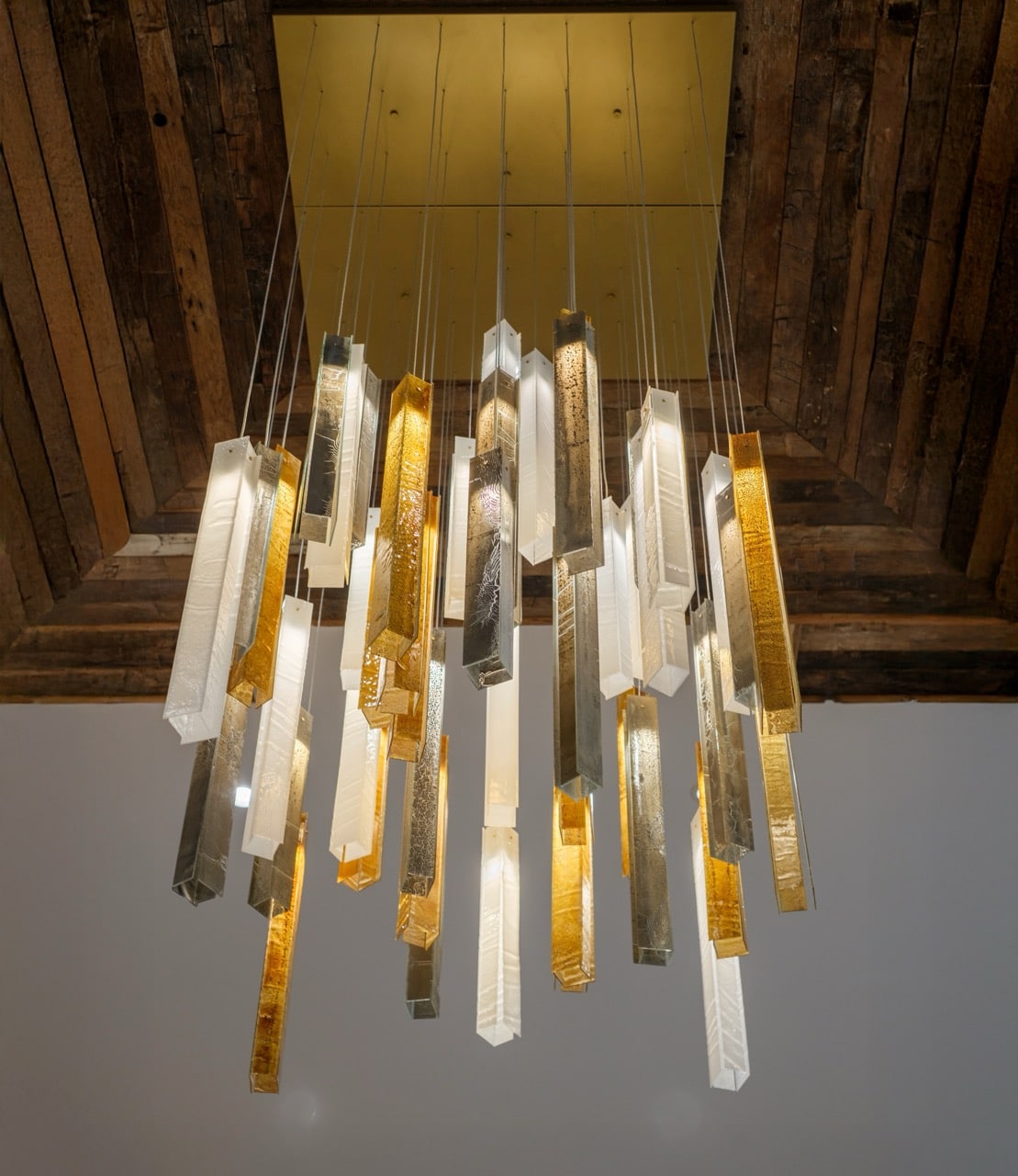 Architectural lighting for high ceilings designed for architectural spaces