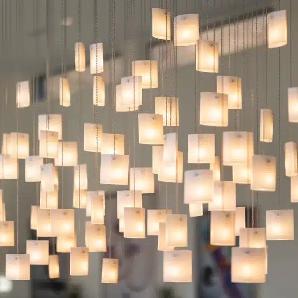Statement murano glass lighter lighting for bespoke interiors