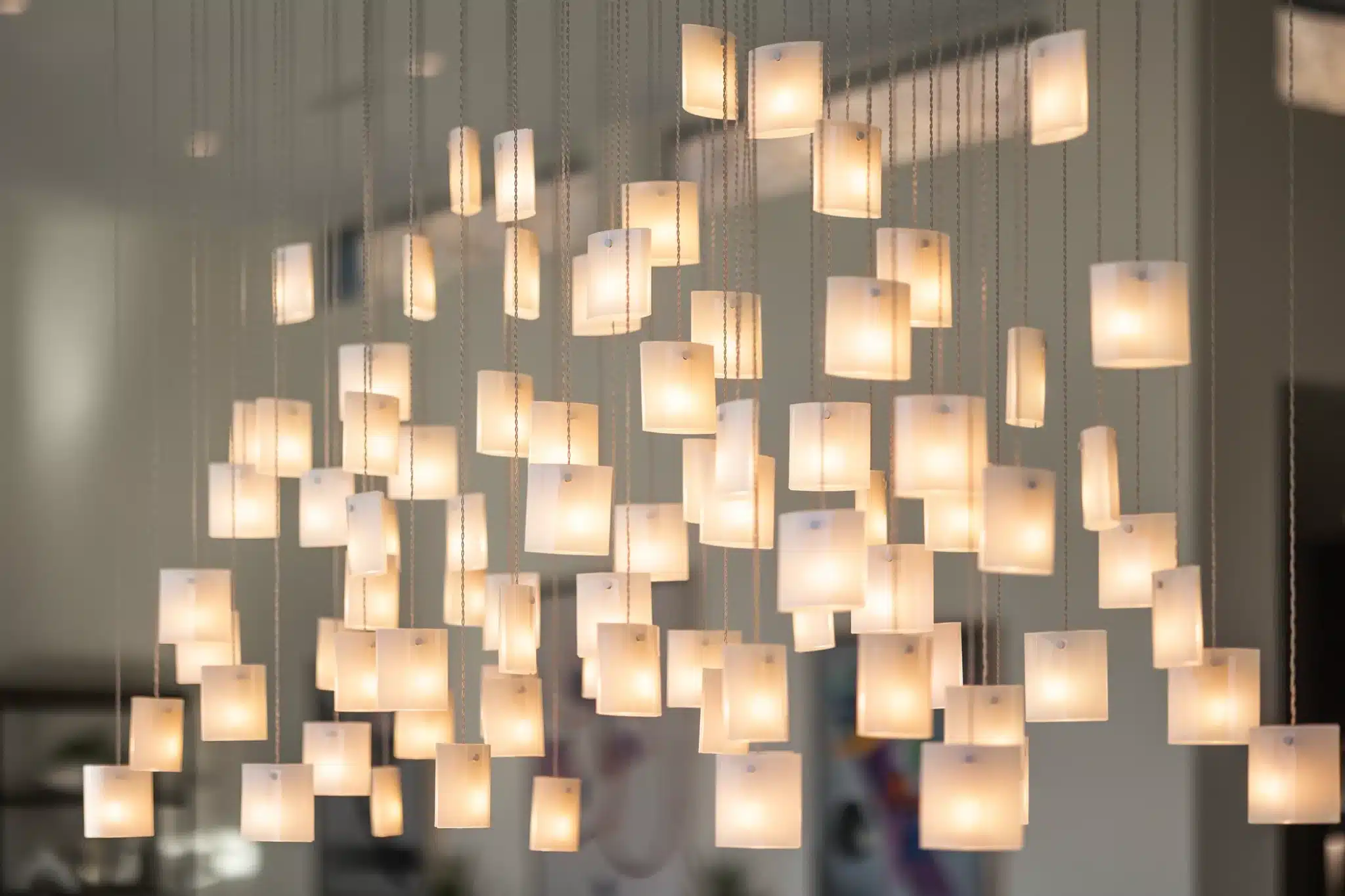 Statement murano glass lighter lighting for bespoke interiors