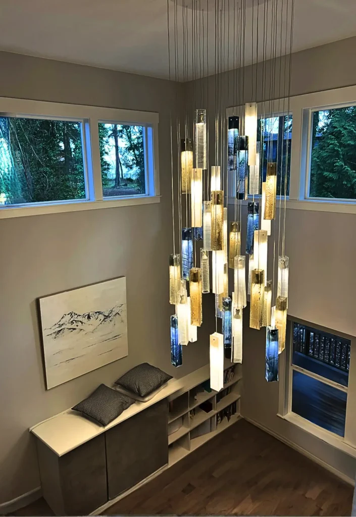 Multi pendant ceiling light for high ceiling living room