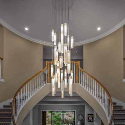 Grand foyer lighting design