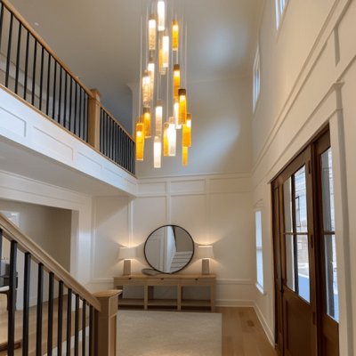 Boho foyer decor
