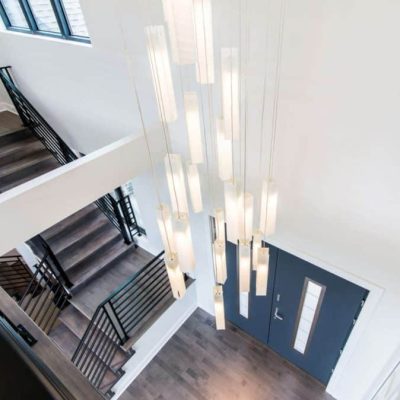 Bespoke SunBeam pendants – sculptural handmade glass design