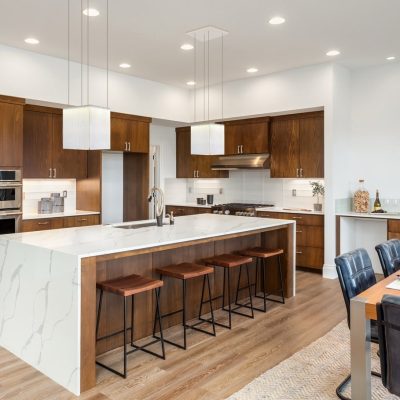 kitchen in newly constructed luxury home