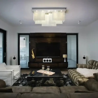 living room modern light fixture
